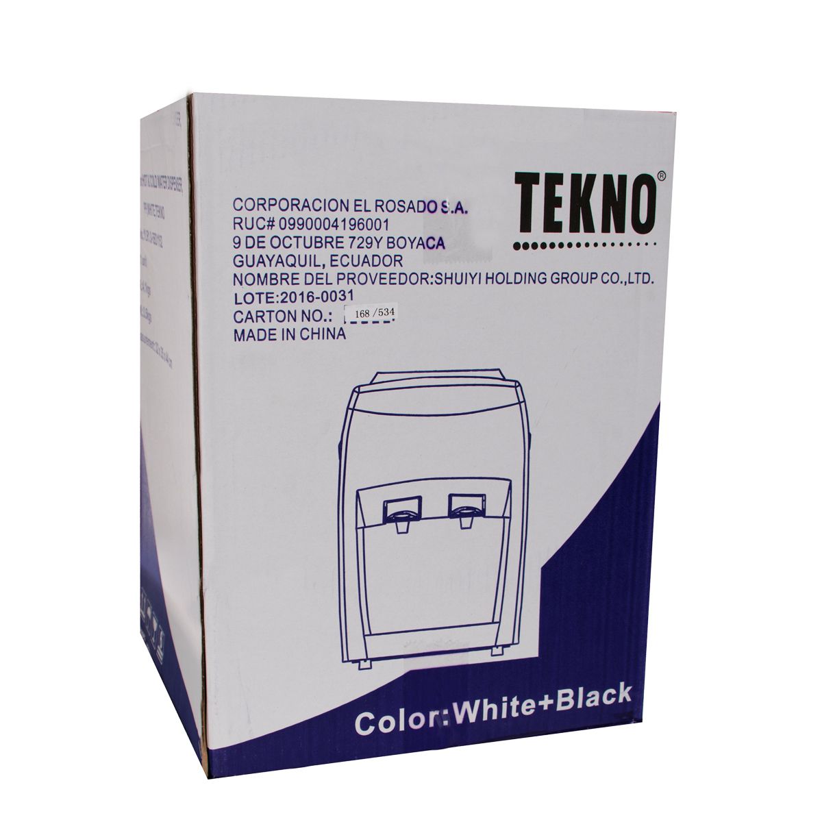Dispensador de Agua Tekno para Mesón - Blanco - FerrisariatoFerrisariato