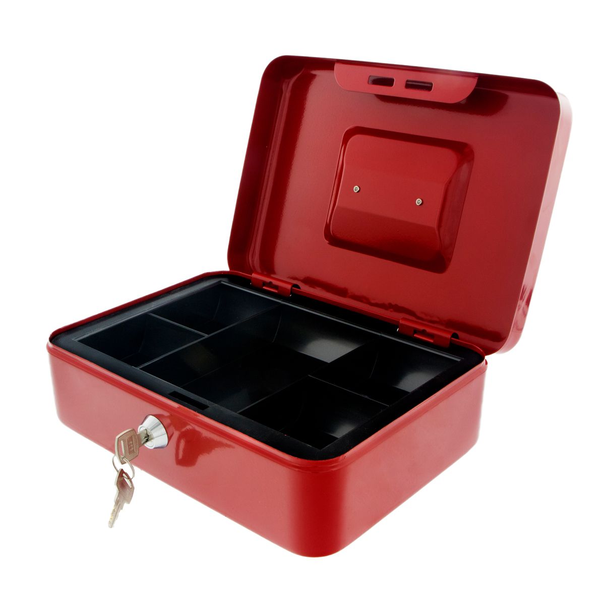 Caja sales fuerte roja