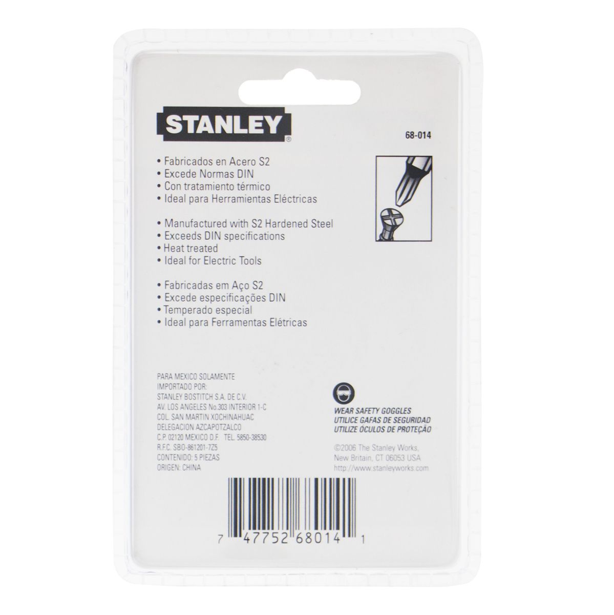 STANLEY 16-8946 JUEGO 25 PUNTAS DESTORNILLADOR PHILLIPS #2X 25MM EN CAJA  PLASTICA - Tool Solutions