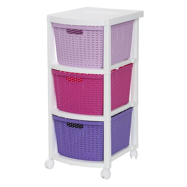 Cajonera Rimax Tipo Ratán 3 Niveles FerrisariatoFerrisariato