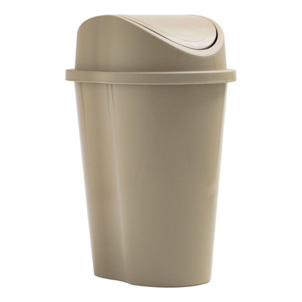 Papelera Rimax con Tapa Vaivén 23 cm – Beige – Ferrisariato