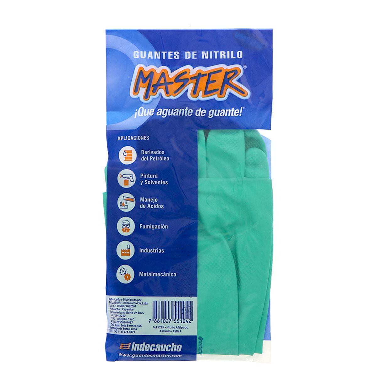 BrasaMaster • Guantes de Nitrilo talla L