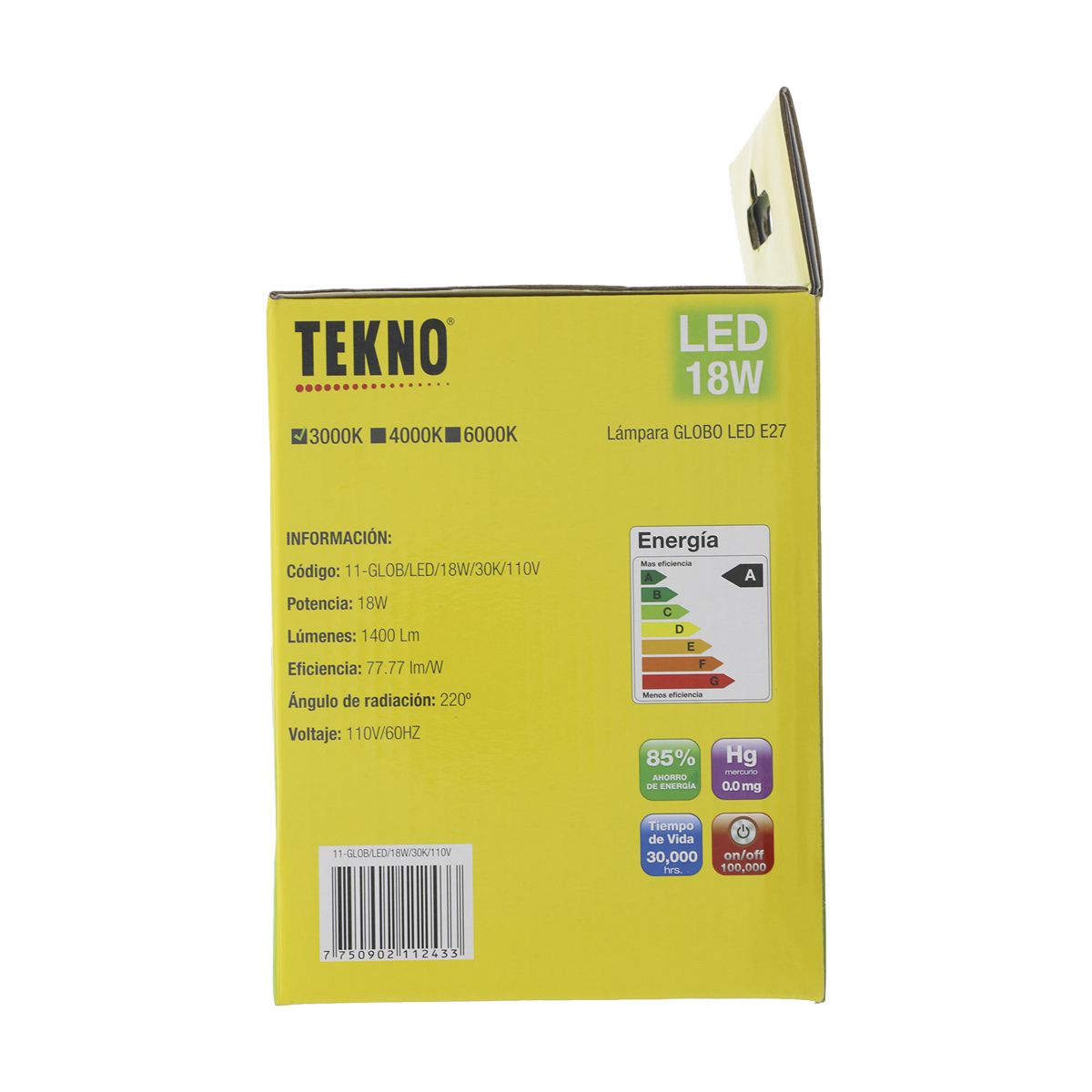 Foco Led Tekno - Luz Amarilla 6w - FerrisariatoFerrisariato