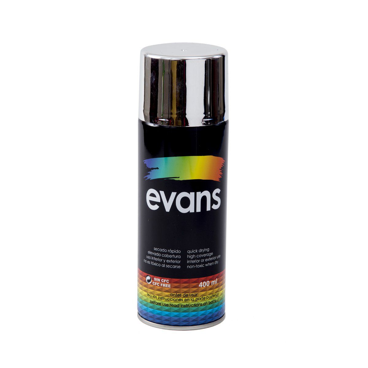 Pintura Evans Aerosol Plata Cromado 400ml FerrisariatoFerrisariato