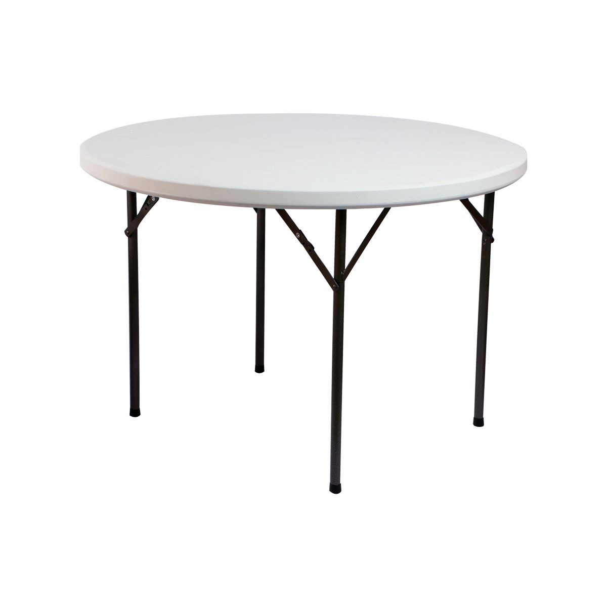 Mesa Plegable Redonda Blanca 1.1 m – Ferrisariato