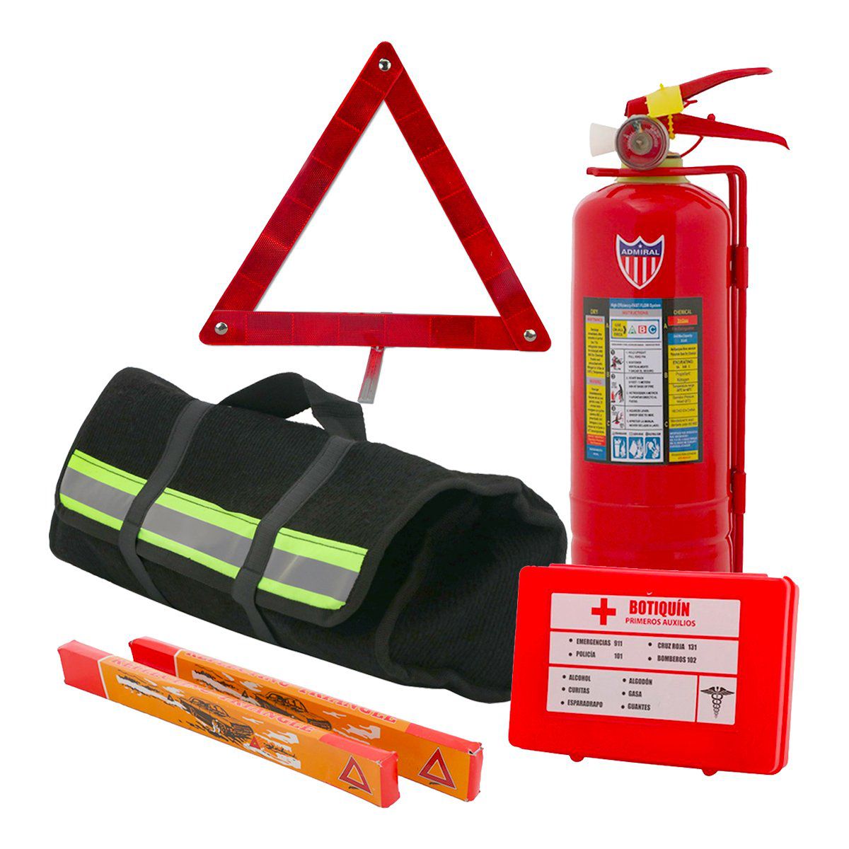 Kit de Emergencia Vehicular con Extintor - FerrisariatoFerrisariato