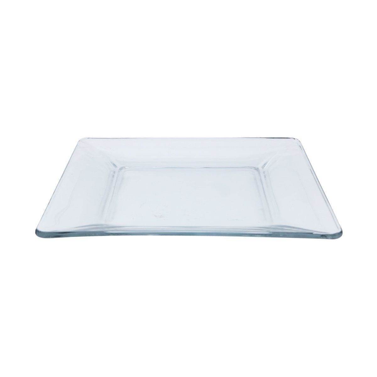 Plato Tendido Crisa de Vidrio Cuadrado 26 cm