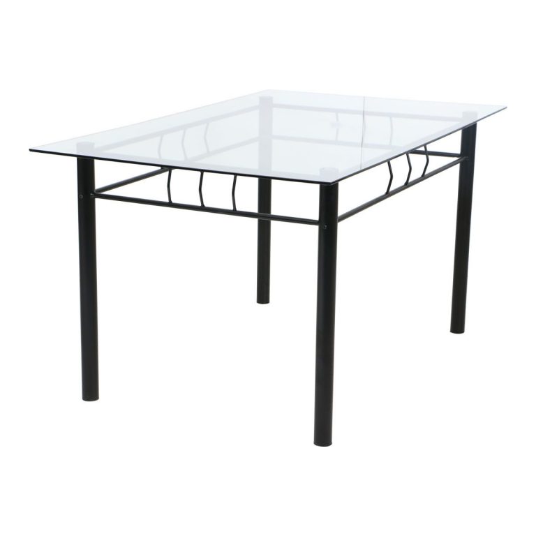 Juego de Comedor Metálico Negro – 6 Puestos – Ferrisariato