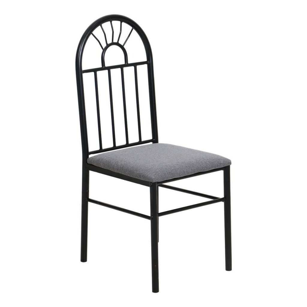 Juego de Comedor Metálico Negro – 6 Puestos – Ferrisariato