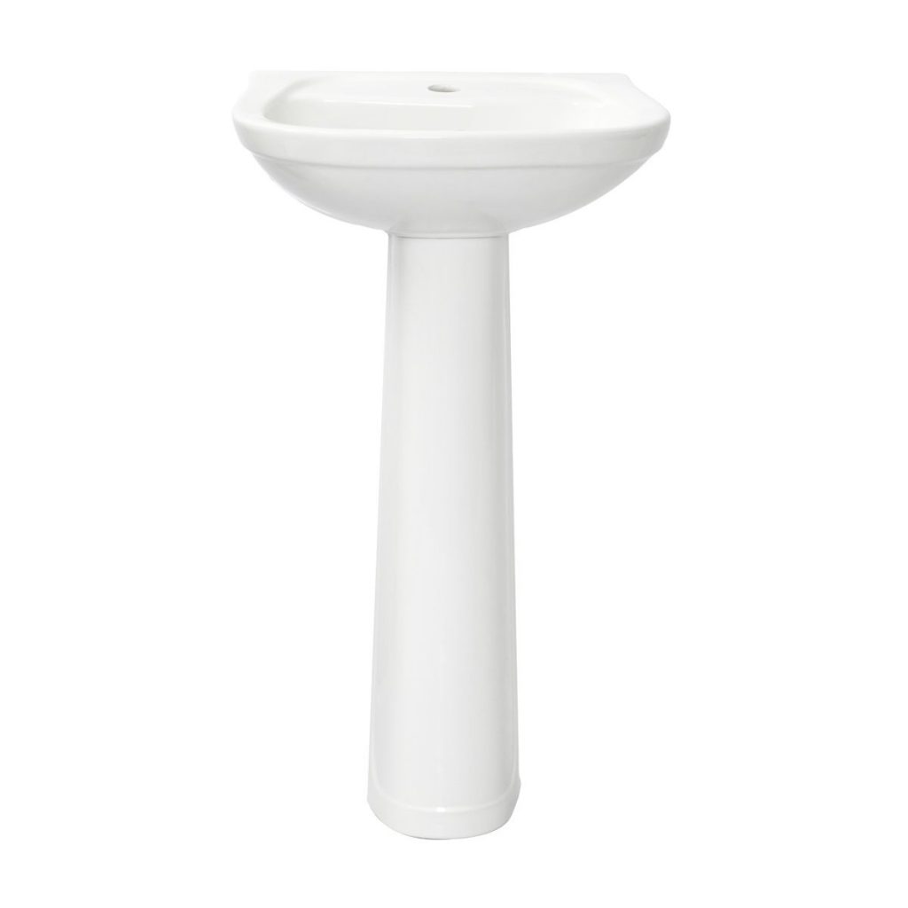 Lavabo de Baño Corona Acuacer con Pedestal Blanco – Ferrisariato