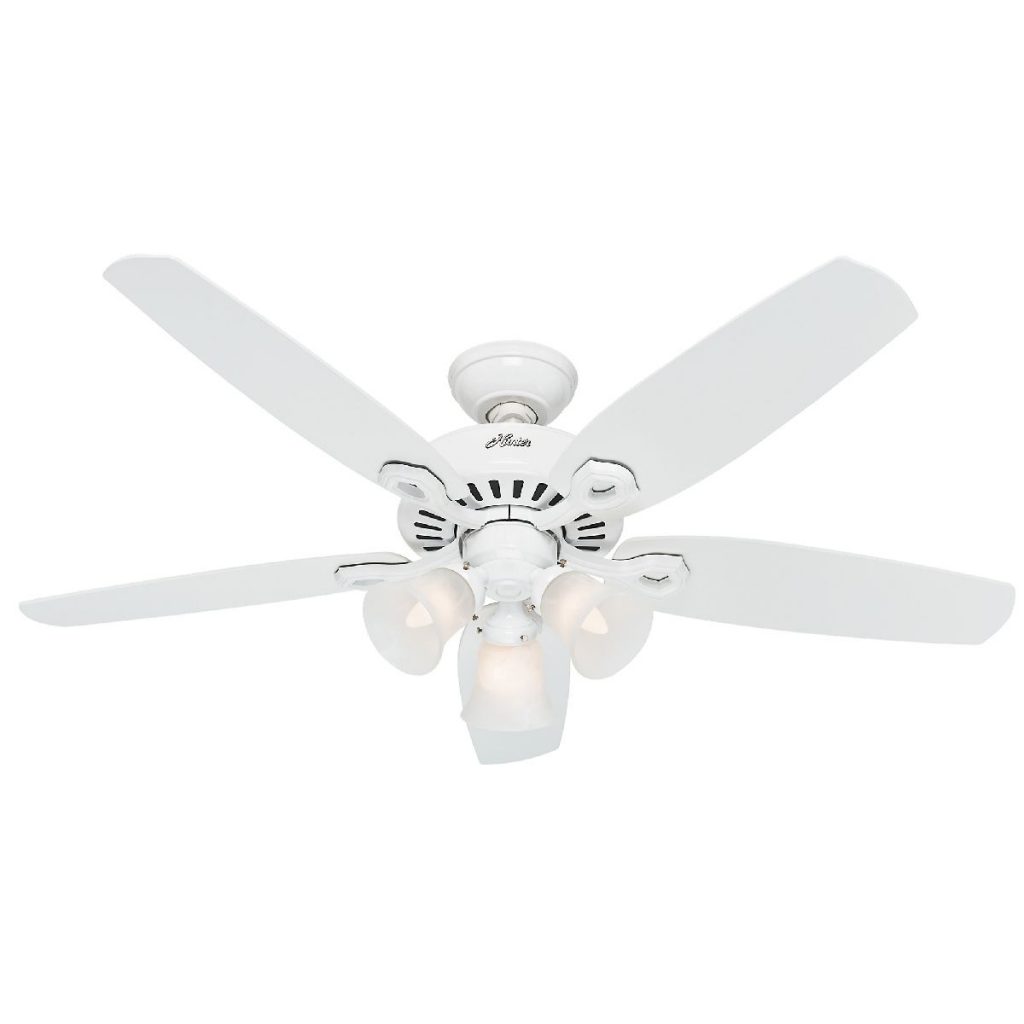 Ventilador de Techo Hunter Builder Plus Blanco 5 Aspas – 52″ – Ferrisariato