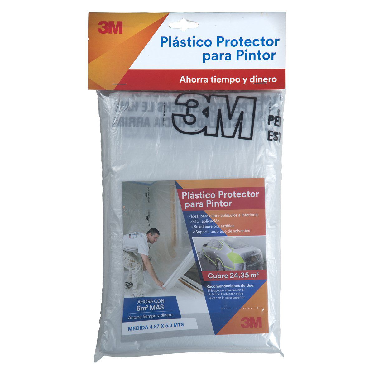 Plástico Protector para Pintor 3M - 4.87m x 5m - FerrisariatoFerrisariato