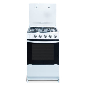 Cocina a Gas Ecoline 21″ Blanca con 4 Quemadores