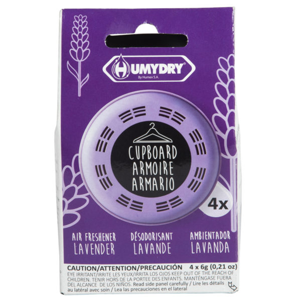 Absorbedor de Olores Humydry – Pack 4 und Lavanda 6 g – Ferrisariato