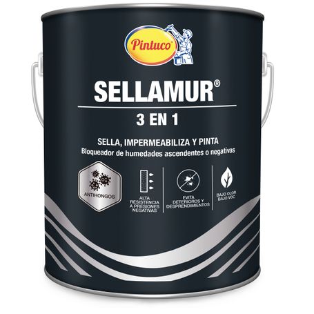 Pintura Antihumedad Blanca Antihumedad 1 Kg