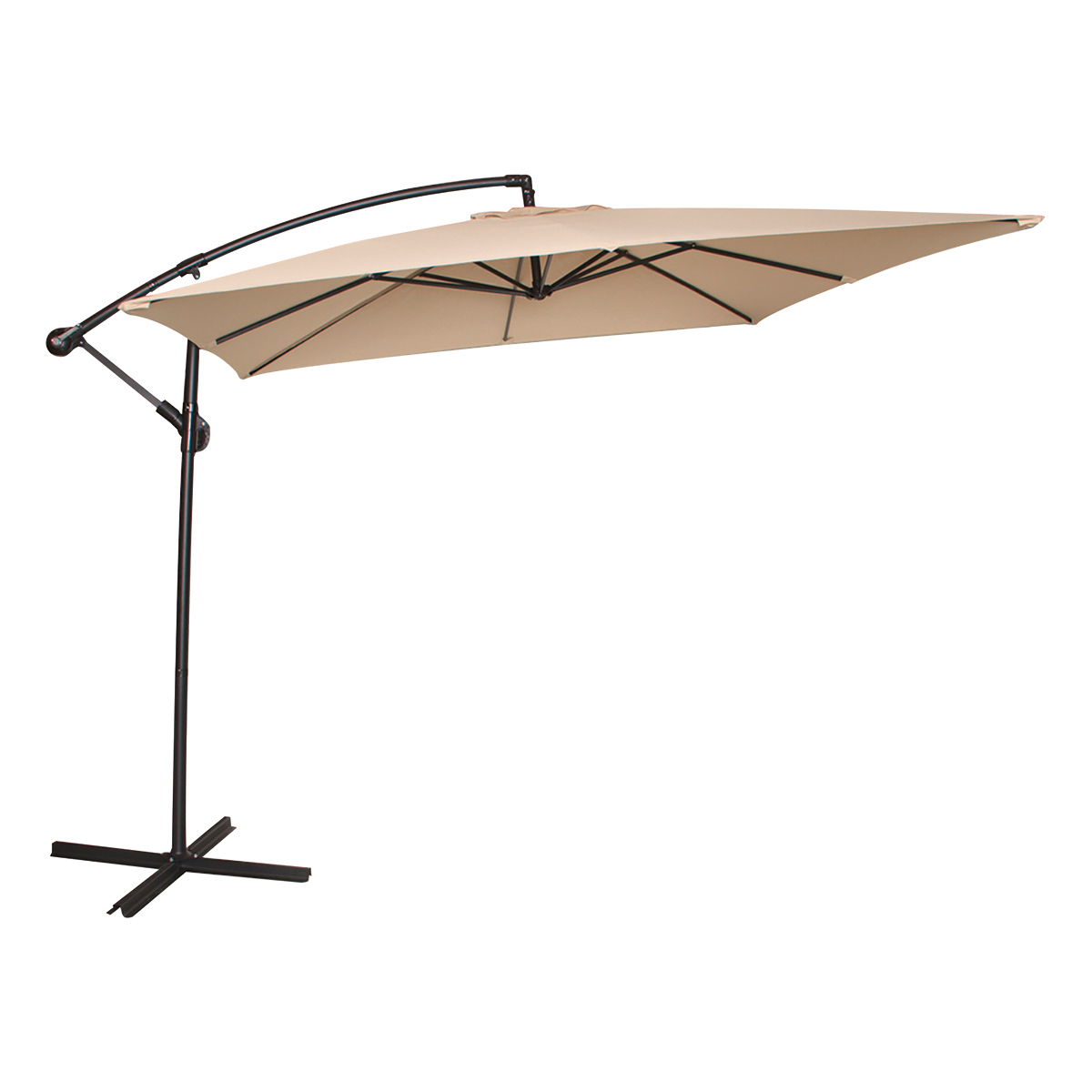 Sombrilla Premium con Elevador Beige Claro – Ferrisariato