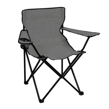 Silla de Playa Plegable Gris con Forro - FerrisariatoFerrisariato