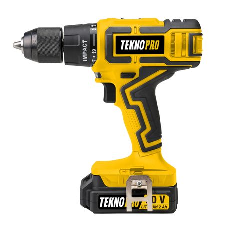 Taladro Impacto Inalámbrico Tekno Pro con Luz Led 1/2” 20V -  FerrisariatoFerrisariato